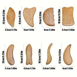 Wooden Guasha Scraping Massage Tools Set